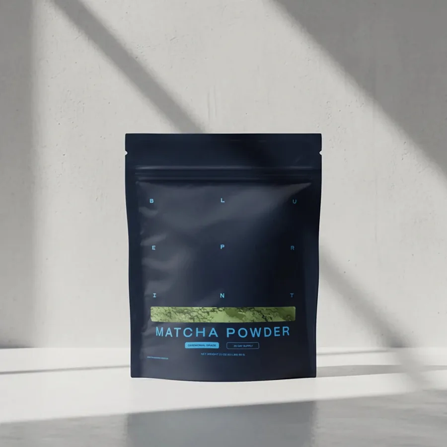Blueprint Ceremonial Grade Matcha that James Chen uses in his protocol subset