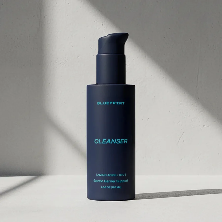 Blueprint Gentle Facial Cleanser that James Chen uses in his protocol subset