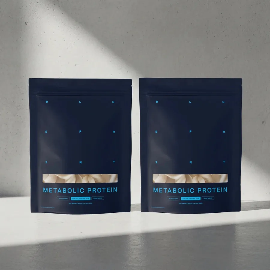 Blueprint Metabolic Protein Powder that James Chen uses in his protocol subset